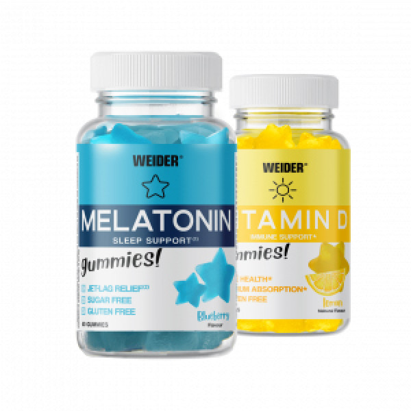 Weider Melatonin želé cukríky + Vitamin D  Weider Melatonin želé cukríky + Vitamin D