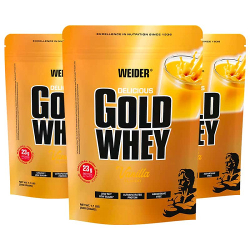 Weider Gold Whey Protein 500 g, 3 ks vanilla 