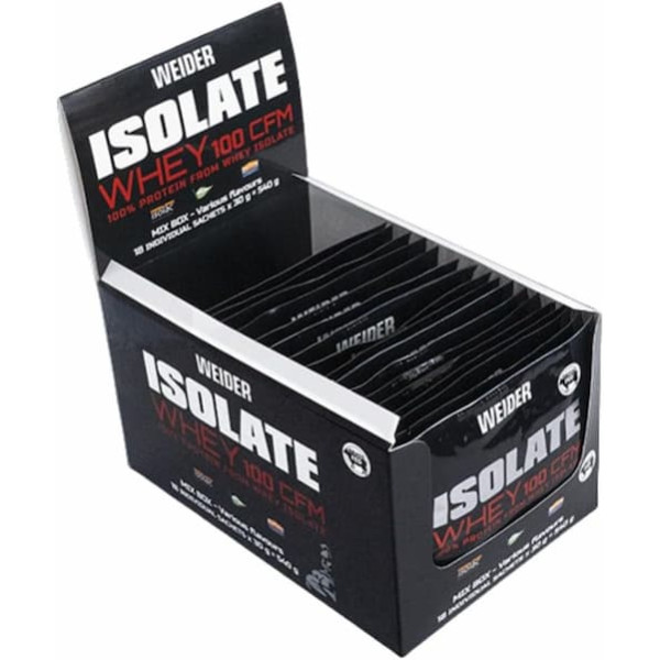 Weider Mix box 18ks x 30g Isolate Whey CFM  Weider Mix box 18ks x 30g Isolate Whey CFM