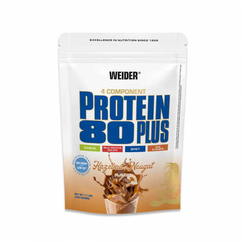 Weider Proteínový nápoj v prášku 80 Plus, 500g, hazelnut-nougat hazelnut-nougat 