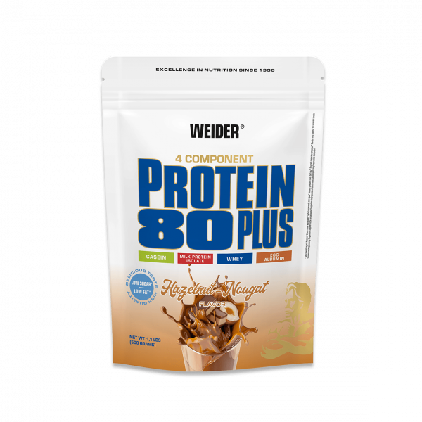 Weider Proteínový nápoj v prášku 80 Plus, 500g, hazelnut-nougat Weider Proteínový nápoj v prášku 80 Plus, 500g, hazelnut-nougat