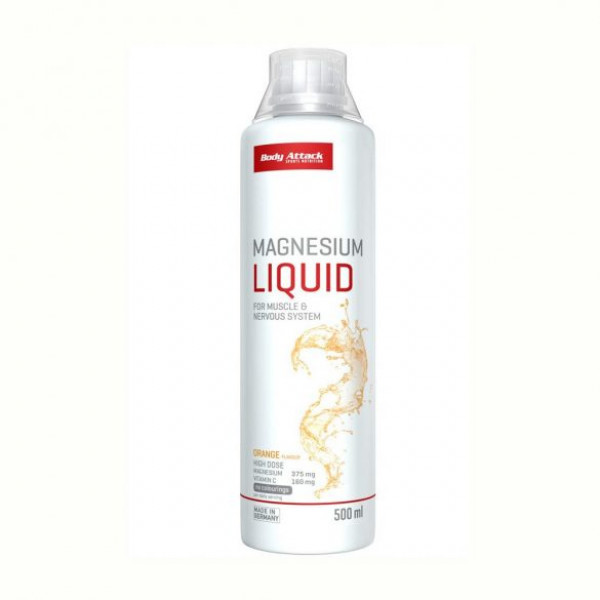 Tekuté magnézium Body Attack Magnesium Liquid, 500 ml  Tekuté magnézium Body Attack Magnesium Liquid, 500 ml