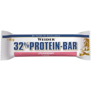 Weider 32% Protein Bar, strawberry, 60g x 24 ks 