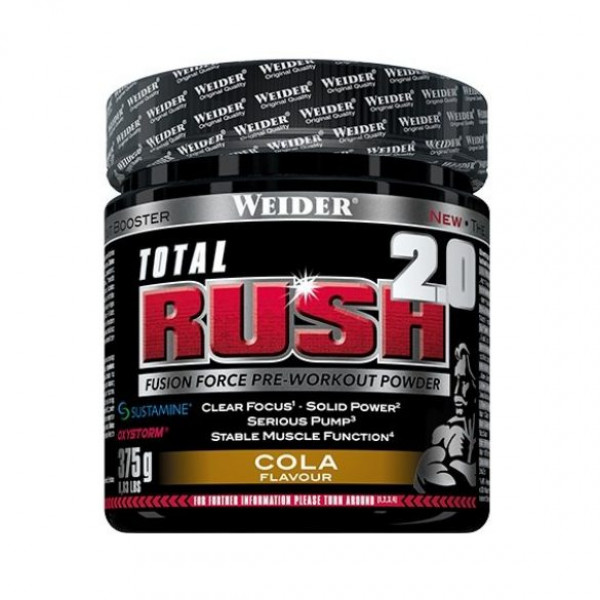 Weider Total Rush 2.0 predtréningovka, 375 g, cola