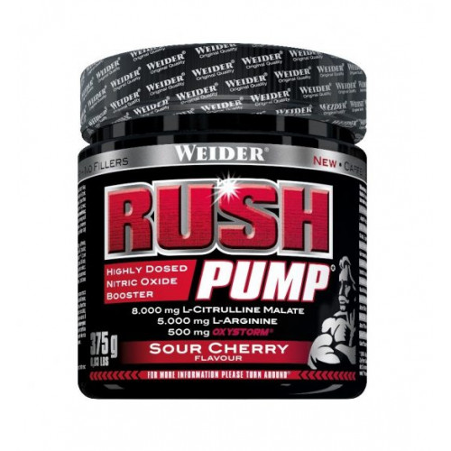 Weider Rush Pump predtréningová pumpa, 375g, sour cherry 