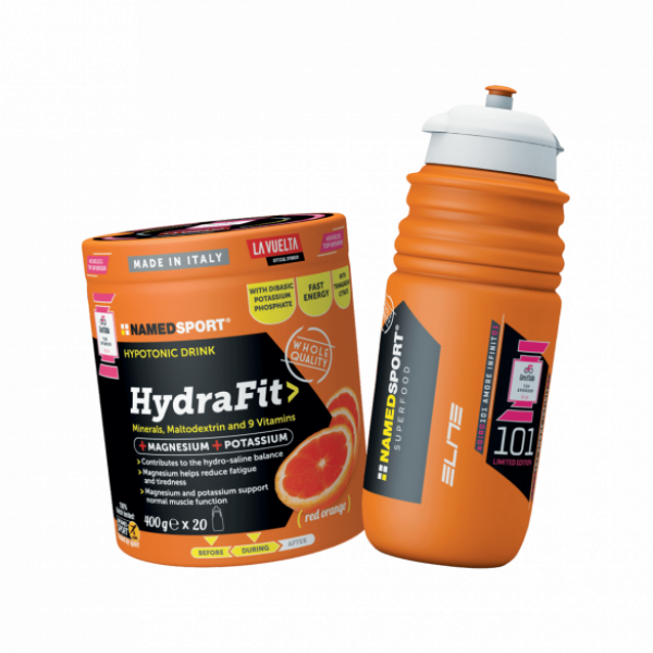 Izotonický nápoj Named Sport Hydrafit, 400 g + Fľaša ZDARMA  Izotonický nápoj Named Sport Hydrafit, 400 g + Fľaša ZDARMA