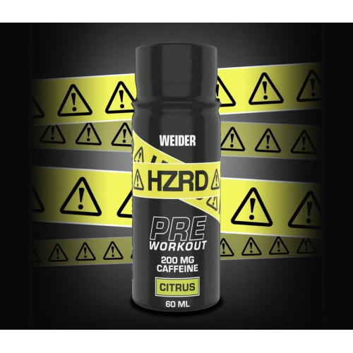 Weider HZRD PreWorkout Shot, 60ml, Citrus 