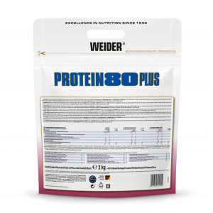 Weider Proteínový nápoj v prášku 80 Plus, 2000g, wildberry-yoghurt wildberry-yoghurt 