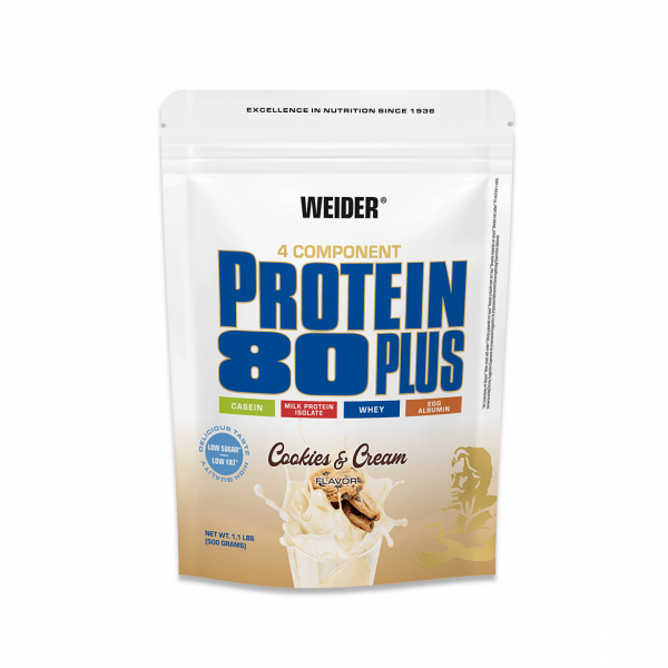 Weider Proteínový nápoj v prášku 80 Plus, 500g, cookies-cream Weider Proteínový nápoj v prášku 80 Plus, 500g, cookies-cream