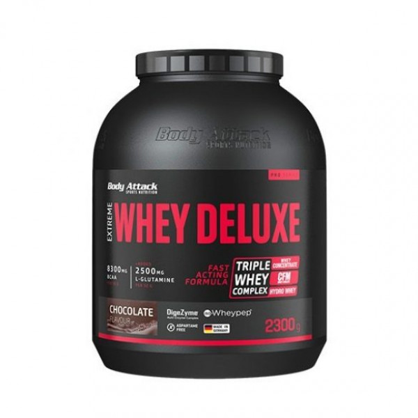 Proteín Body Attack Extreme Whey Deluxe, 2300 g nut nougat