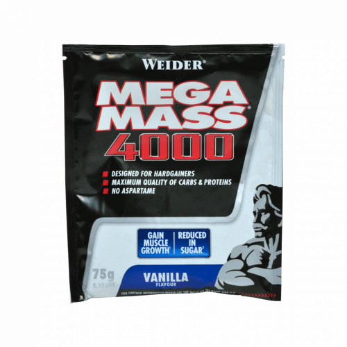 Weider Mega Mass 4000, 75 g, vanilla vanilla 