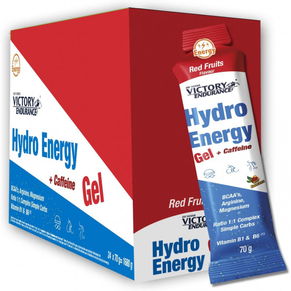 Weider Victory Endurance Hydro Energy Gel+Caffeine, Red Fruits, 70g x 24 ks  Weider Victory Endurance Hydro Energy Gel+Caffeine, Red Fruits, 70g x 24 ks