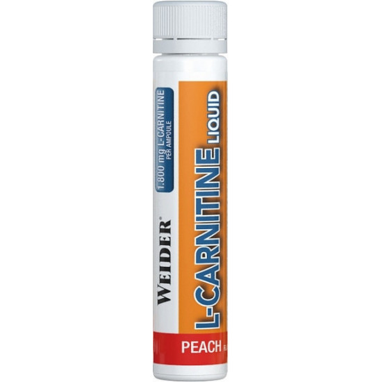 Weider L-Carnitine Liquid 1800 mg, Peach, 25 ml x 20 ks 