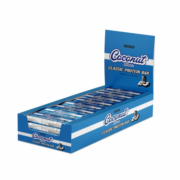 Weider Fitness tyčinka, Coconut, 35g x 24 ks  Weider Fitness tyčinka, Coconut, 35g x 24 ks
