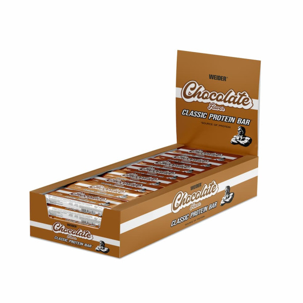 Weider Fitness tyčinka, Chocolate, 35g x 24 ks  Weider Fitness tyčinka, Chocolate, 35g x 24 ks