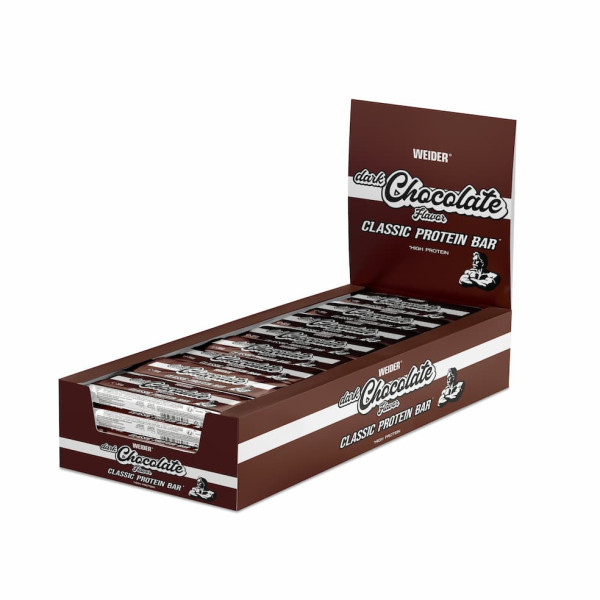 Weider Classic Pack 27% Proteínová tyčinka, Dark, 35g x 24ks  Weider Classic Pack 27% Proteínová tyčinka, Dark, 35g x 24ks