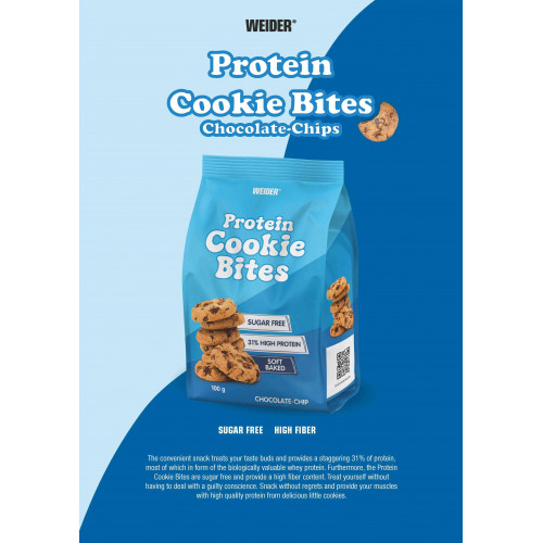 Weider Protein Cookie Bites, Chocolate-Chip, 100 g x 7 ks 