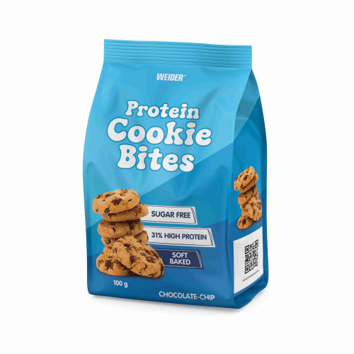 Weider Protein Cookie Bites, Chocolate-Chip, 100 g x 7 ks 