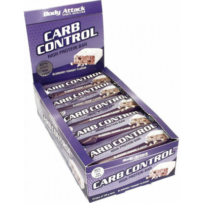 Body Attack Carb Control Protein Bar, 15x100g