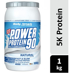 Body Attack Power Protein 90, 1000g natural Body Attack Power Protein 90, 1000g natural