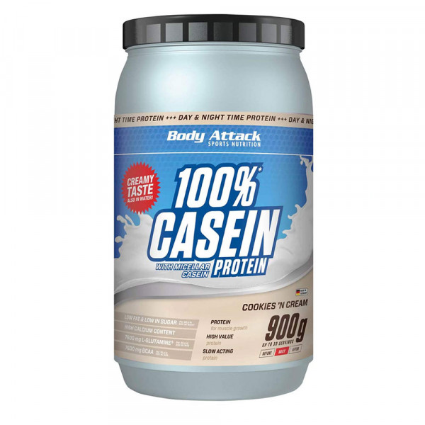 Body Attack 100% Casein Protein, 900 g cookies & cream Body Attack 100% Casein Protein, 900 g cookies & cream