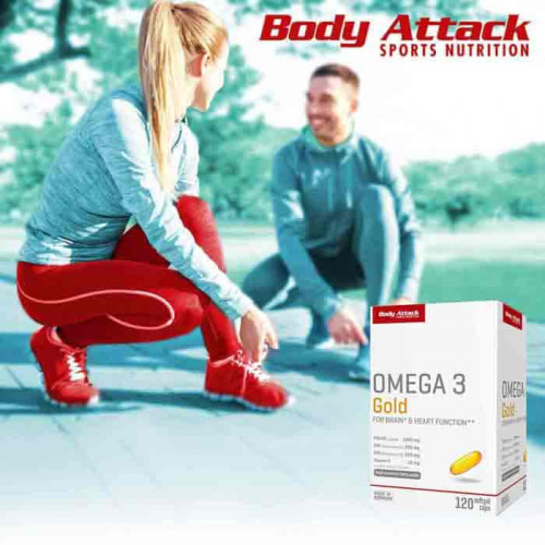 Body Attack OMEGA 3 Gold 120 Gelové kapsule 