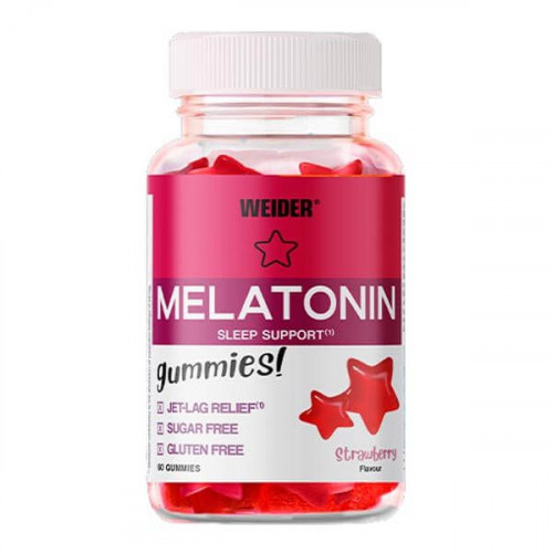 Weider Melatonin Up želé cukríky, 60 gummies, jahoda 