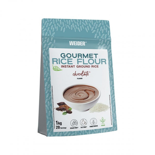 Weider Gourmet Rice Flour - ryžová múka, 1000g, čokoláda  Weider Gourmet Rice Flour - ryžová múka, 1000g, čokoláda