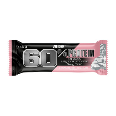 Weider 60% Proteínová tyčinka, 45 g strawberry