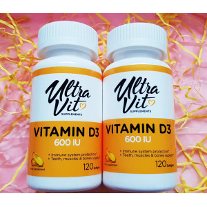 VPLab UltraVit Vitamin D3 600IU, 120 kps 