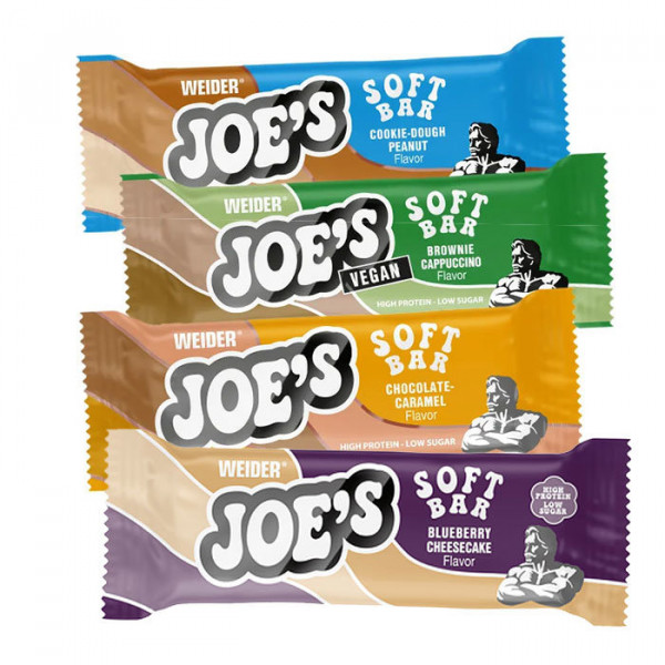 Weider JOE´S Soft Bar proteinová tyčinka, 50g  Weider JOE´S Soft Bar proteinová tyčinka, 50g