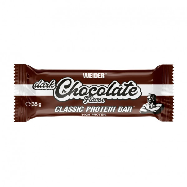 Weider Fitness tyčinka, 35 g Dark chocolate