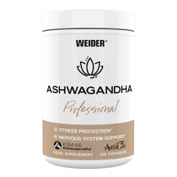 Weider Ashwagandha tabletky Profesional 120 kapsúl  Weider Ashwagandha tabletky Profesional 120 kapsúl