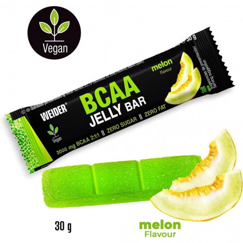 Weider BCAA Jelly Bar, želé tyčinka s aminokyselinami, 18 x 30g 