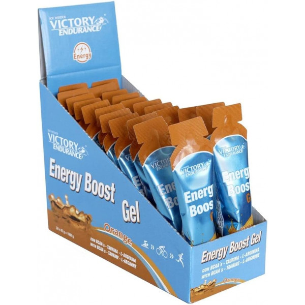 Weider Energy Boost Gel, 42g x 24 ks, pomaranč  Weider Energy Boost Gel, 42g x 24 ks, pomaranč