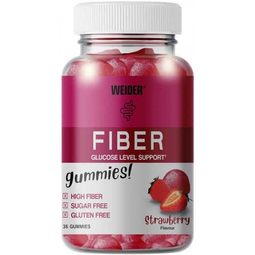 Weider Fiber - rozpustná vláknina, 36 gummies 