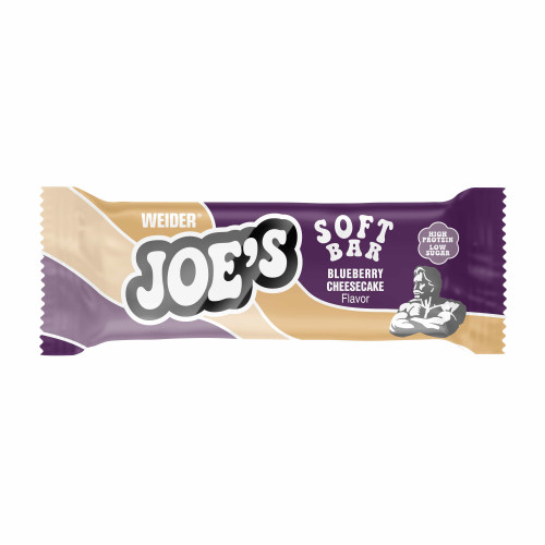 Weider JOE´S Soft Bar proteinová tyčinka, blueberry cheesecake, 12 x 50g 