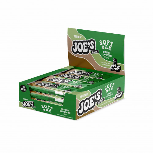 Weider JOE´S Soft Bar proteinová tyčinka, brownie cappuccino, 12 x 50g 