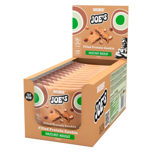 Weider Joe's filled protein cookie, 60 g hazelnut-nougat Weider Joe's filled protein cookie, 60 g hazelnut-nougat