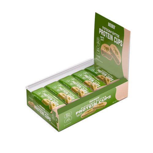 Weider Protein Cups, 2 x 21 g pistácia - biela čokoláda 