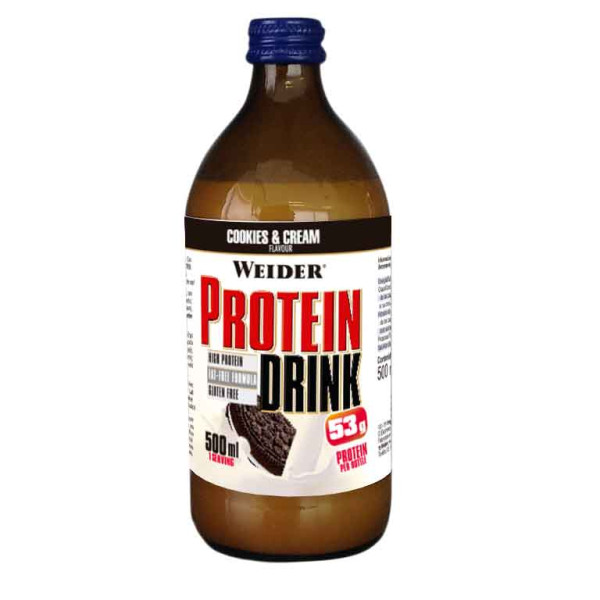 WEIDER Protein Drink 500 ml, 53 g bielkovín v skle WEIDER Protein Drink 500 ml, 53 g bielkovín v skle