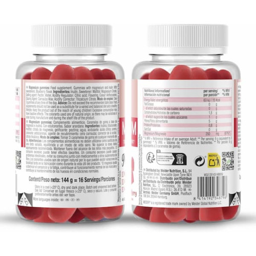 Weider Magnesium výživový doplnok, 48 gummies 