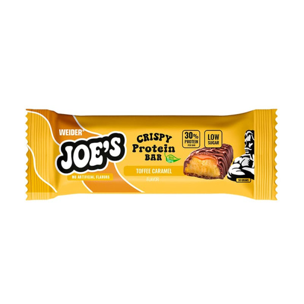 Weider Joe´s Crispy Protein Bar, 50g toffee caramel  Weider Joe´s Crispy Protein Bar, 50g toffee caramel