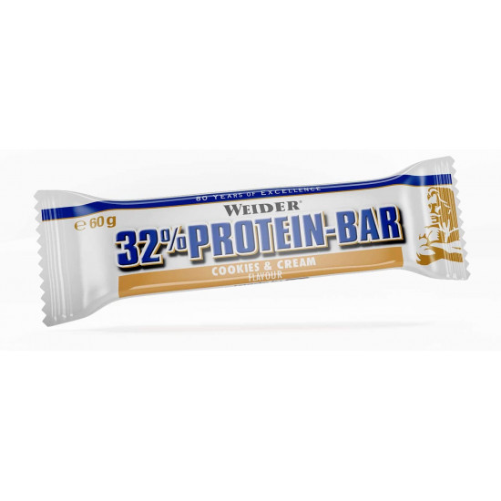 Weider 32% Protein Bar, Cookies & Cream, 60g x 24 ks 