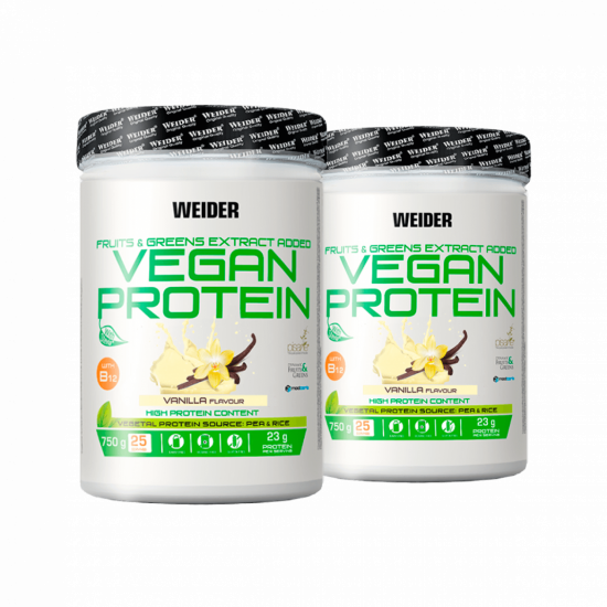 Weider Vegan Protein 750g, 2ks vanilla+vanilla 