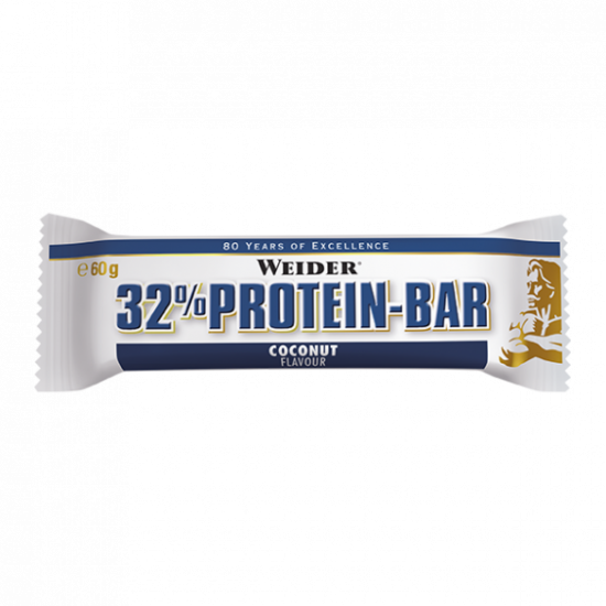 Weider 32% Protein Bar, coconut, 60g x 24 ks 