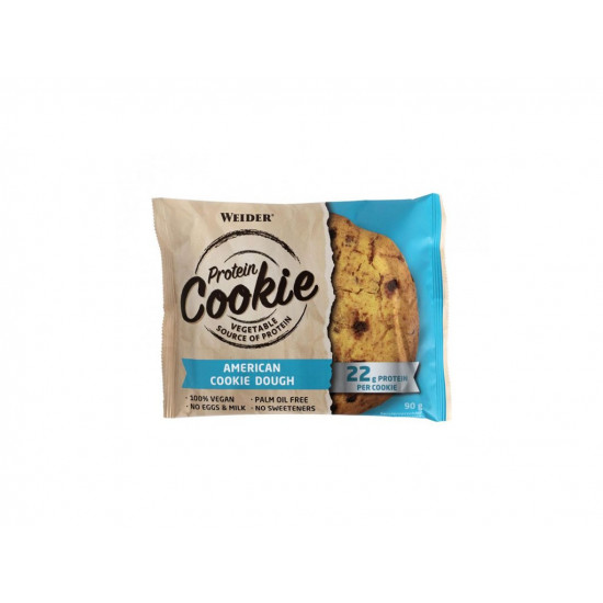 Weider Vegan Protein Cookie American Cookie Dough, 90g x 12 ks 