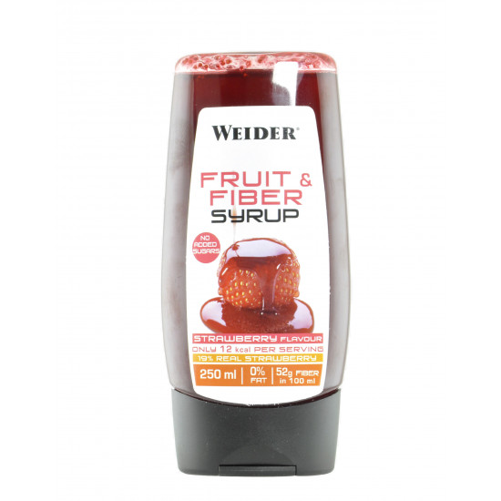 Weider Fruit & Fiber Syrup, 250 ml strawberry 