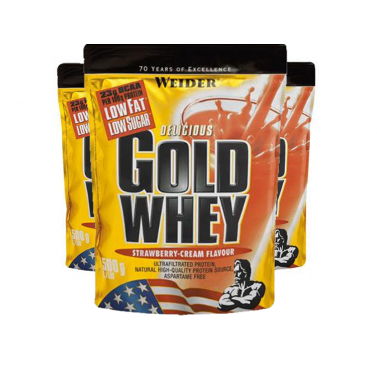 Weider Gold Whey Protein 500 g, 3 ks 