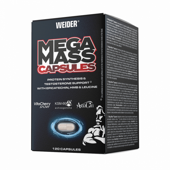 Weider Mega Mass Caps, 120 kps